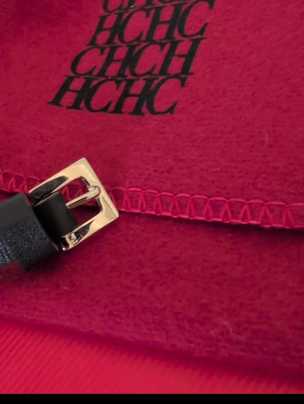 Carolina Herrera Black Leather Wrap Bracelet - Picture 6 of 9